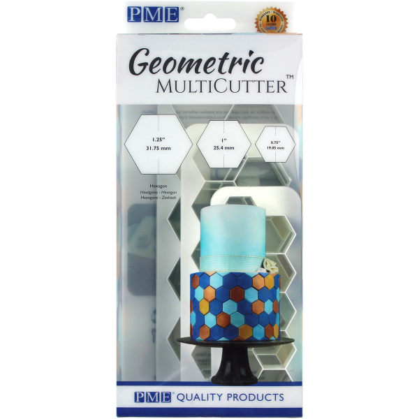 Geometric Multicutter- Hexagon 3pc