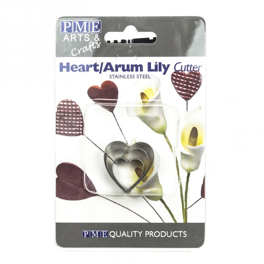 Heart Arum Lily Petal Cutter Set 3