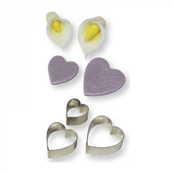 Heart Arum Lily Petal Cutter Set 3