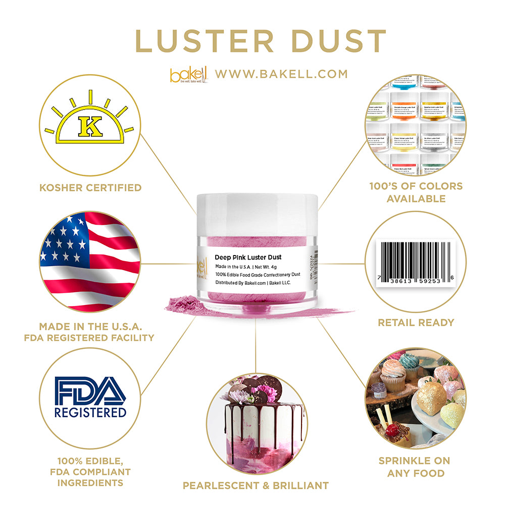 Lustre Dust- Deep Pink