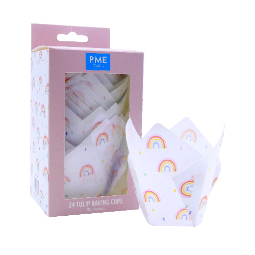 Muffin Cases - Rainbows 24pk