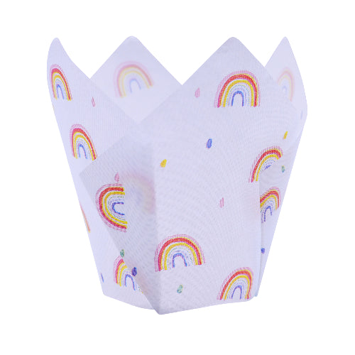 Muffin Cases - Rainbows 24pk