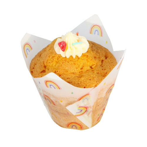 Muffin Cases - Rainbows 24pk