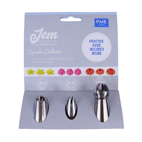 Nozzles Set Cupcakes Collection pk3