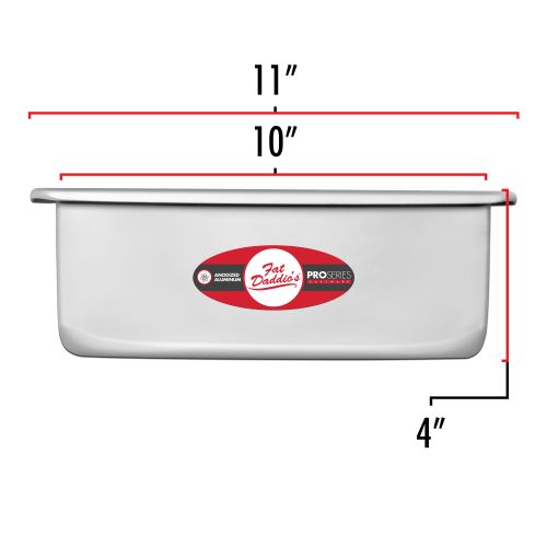 Square cake pan solid bottom 10x10x4