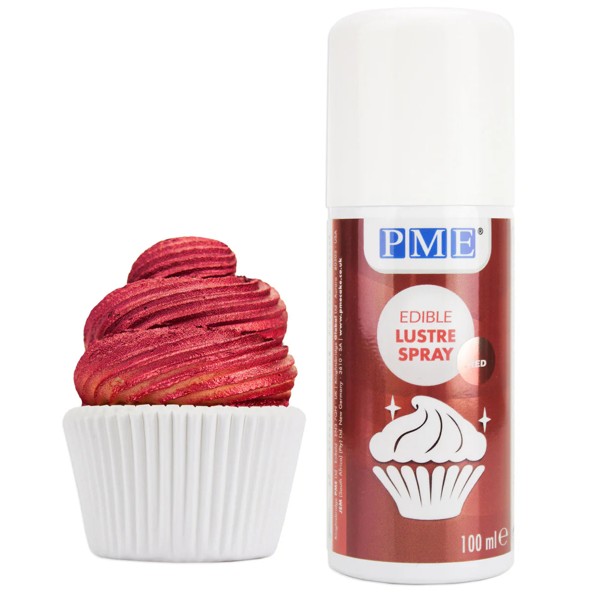 Edible Lustre Spray - Red 100ml