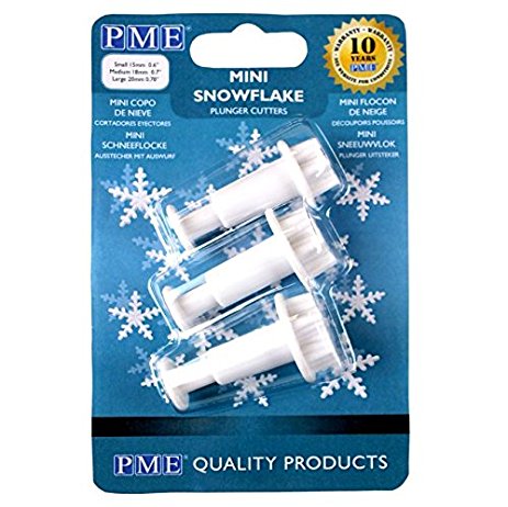 Mini Snowflake Plunger Cutter Set 3