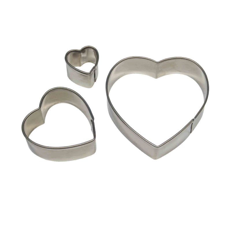 Stainless Steel Heart Cutters Set/3