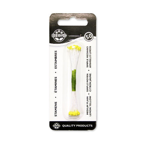 Stamens Plain Medium - Lemon Yellow